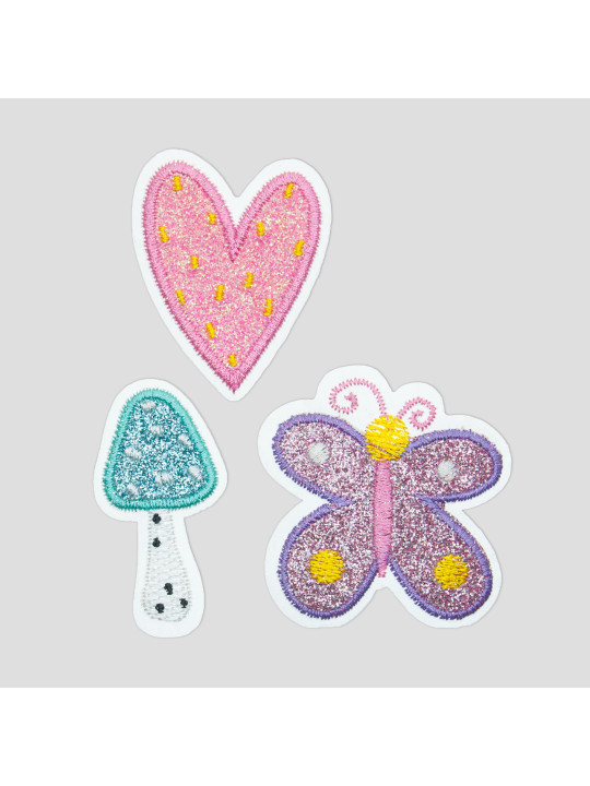 Rabauz Textilstickerset Purple Flowers