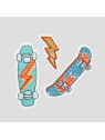 Rabauz Textilstickerset Skater Sunset