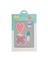Rabauz Textilstickerset Purple Flowers mit Verpackung