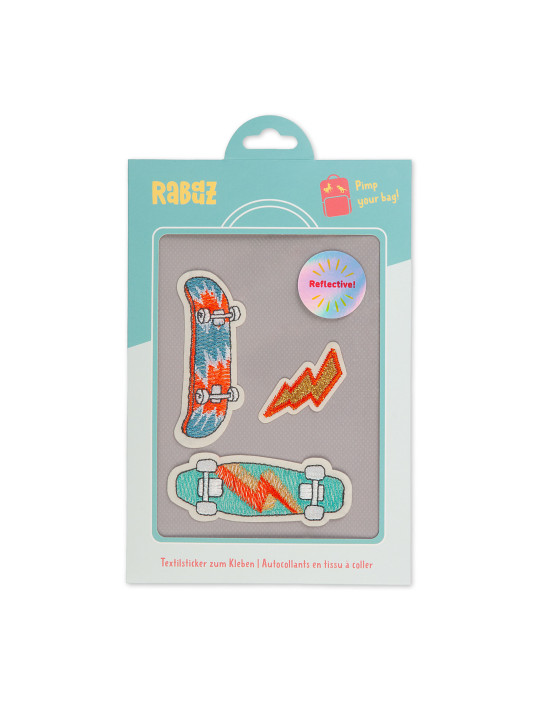 Rabauz Textilstickerset Skater Sunset mit Verpackung