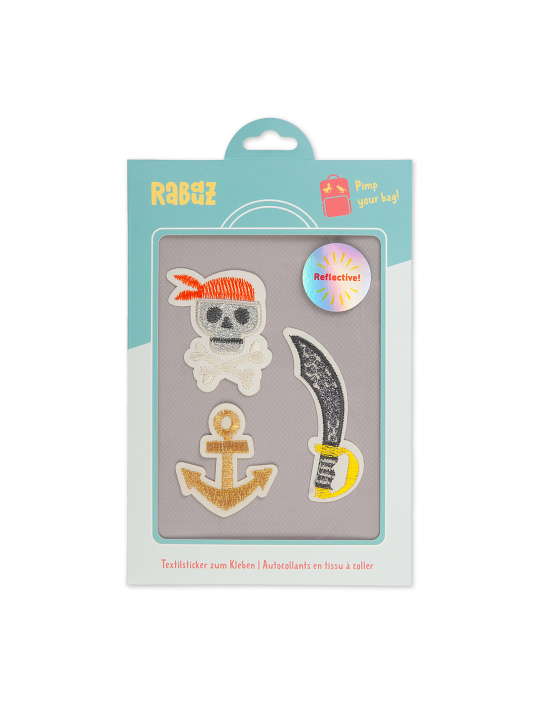 Rabauz Textilstickerset Pirate Ketchup mit Verpackung