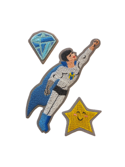 Rabauz Textilstickerset Bionicman