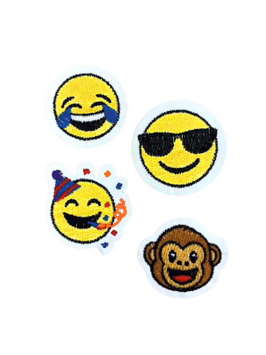 Rabauz Textilstickerset Cyber Emojis