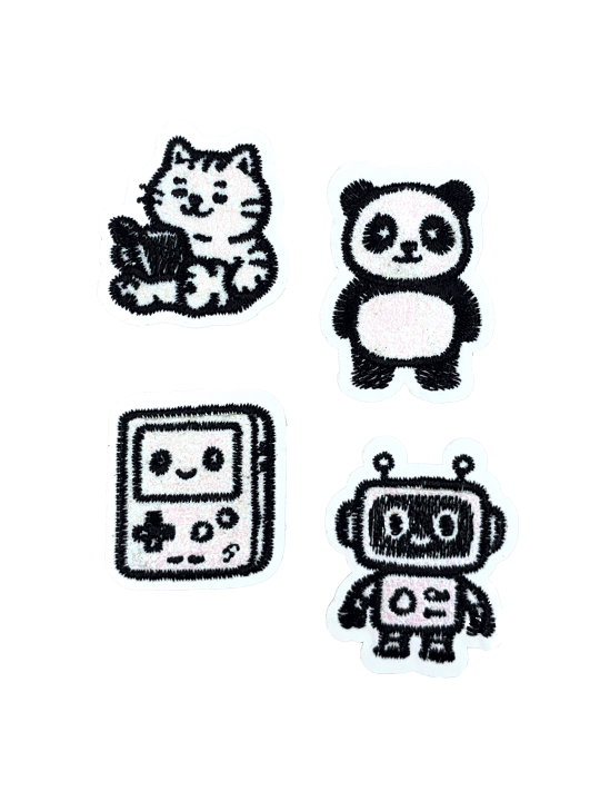 Rabauz Textilstickerset Unexplored Black&White
