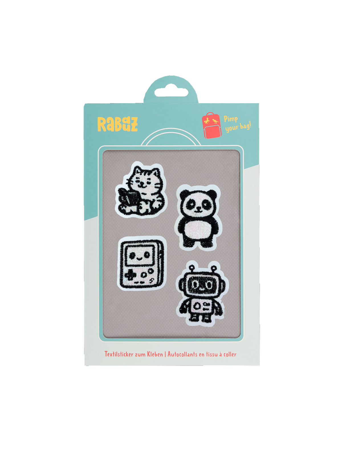 Rabauz Textilstickerset Unexplored Black&White
