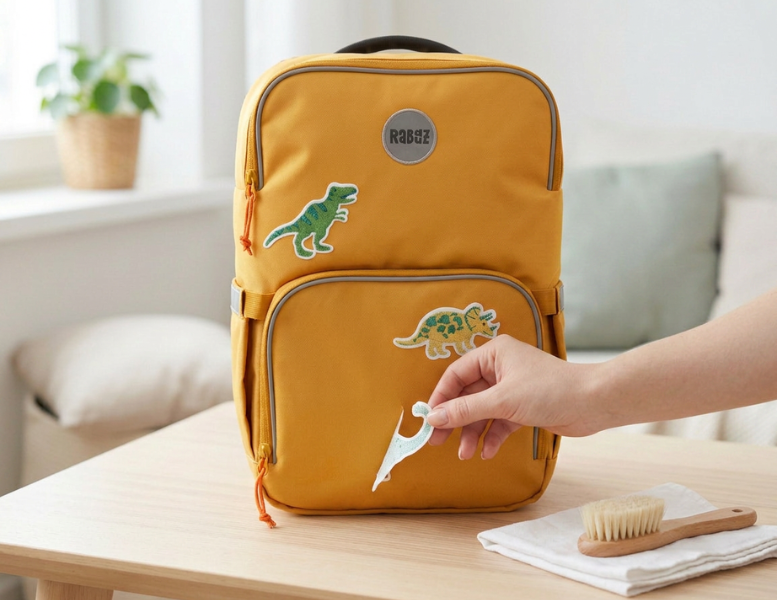 Sticker am Rucksack